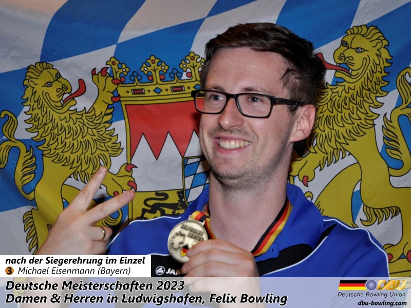 DM 2023 Einzel: Zweite Bronzemedaille für Michael Eisenmann