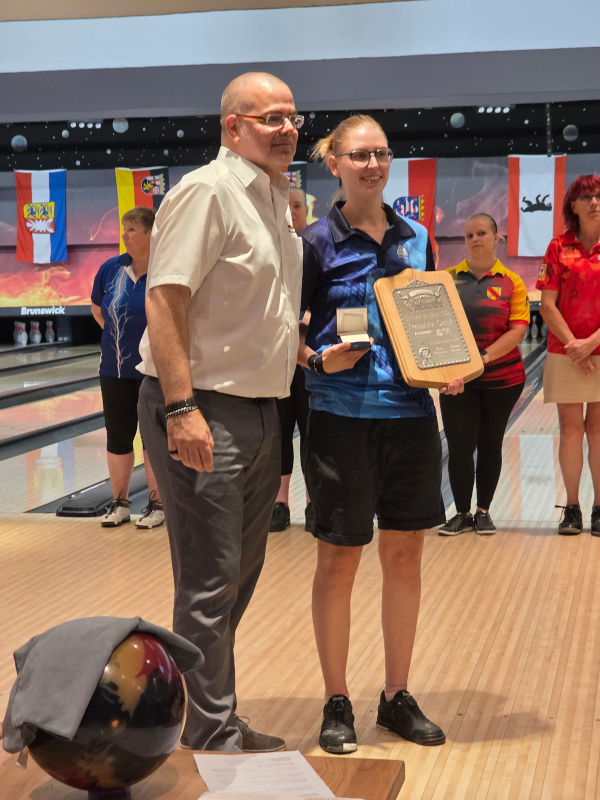 DM Aktive – Tag 2 im Einzelwettbewerb – Vorrunde 2 – Sonderehrung Franziska Czech – Bowlerin des Jahres 2024
