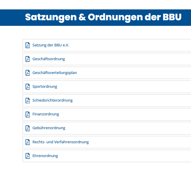 Neugefasste Satzung und überarbeitete Ordnungen veröffentlicht