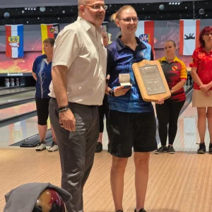 DM Aktive – Tag 2 im Einzelwettbewerb – Vorrunde 2 – Sonderehrung Franziska Czech – Bowlerin des Jahres 2024