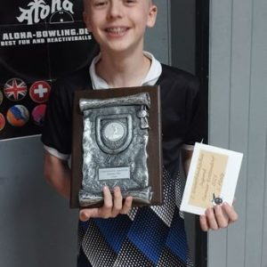 Alexander Wolf gewinnt 2. Unterfränkischen Jugend-Bowlingturnier in Rottendorf