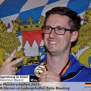 DM 2023 Einzel: Zweite Bronzemedaille für Michael Eisenmann